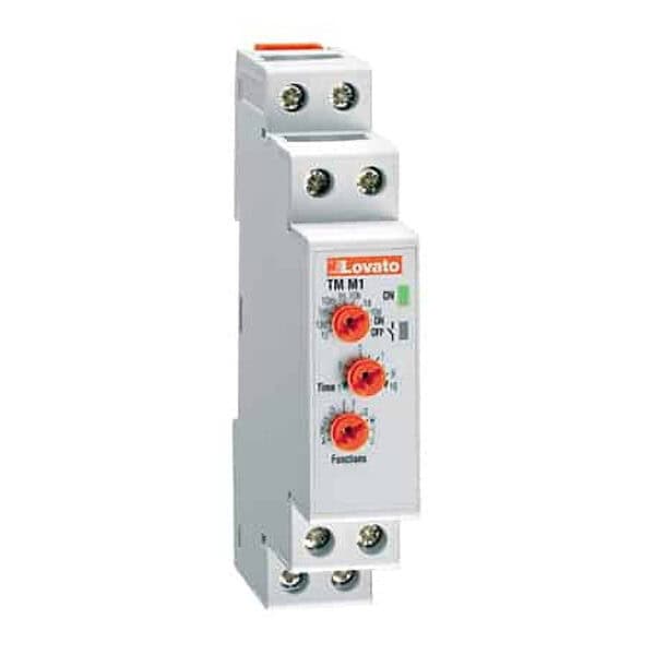 TMM1 Lovato electric - Relais temporisé multifonction, multi-échelle, multitension, version modulaire, 12...240VAC/DC
