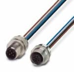Connecteur mâle encastrable M12 5 pôles, filetage Pg9