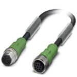 Phoenix Contact 1522707-SAC-8P-M12MS/ 3,0-PUR/M12FS - Câble pour capteurs/actionneurs