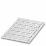 Repères pour bornier 6mm, surface de 5,6x10,5mm, planchette de 60 marqueurs