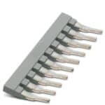 3118135 - Pont enfichable pour bornier porte-fusible 8mm, pont de 10 pôles, gris