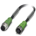 Phoenix Contact 1668386 - SAC-4P-M12MS/ 3,0-PUR/M12FS - Câble pour capteurs/actionneurs