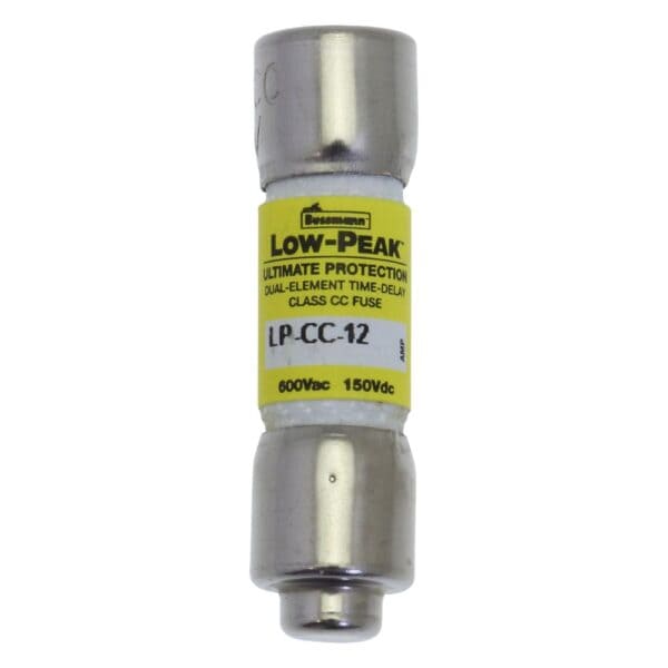 lp-cc-12-bussmann-eaton-fusible-lp-cc-classe-cc-600vac-300vdc-12a-temporise-capsule-pouvoir-de-coupure-de-200-ka-600-v-ca-20-ka-300-v-cc