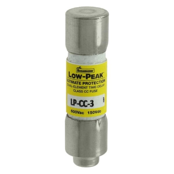 lp-cc-3-bussmann-eaton-lp-cc-fuse-class-cc-600vac-300vdc-3a-time-delay-cartridge-interrupting-rating-of-200-ka-at-600-vac-20-ka-at-300-vdc