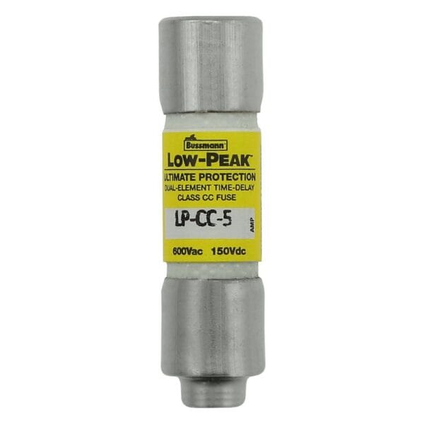 LP-CC-5-Bussmann-Eaton-Fusible-LP-CC-classe-CC-600VAC-300VDC-5A-Temporisé-Capsule-pouvoir-de-coupure-de-200-kA-600-V-CA-20-kA-300-V-CC