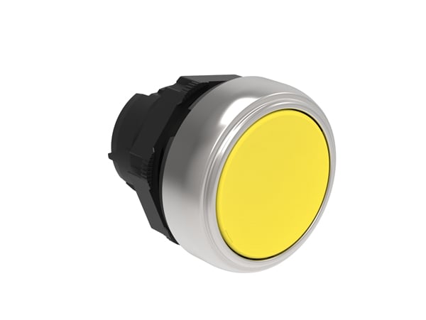 lpcb105-lovato-electric-push-button-actuator-spring-return-o22mm-platinum-series-chromed-plastic-flush-yellow